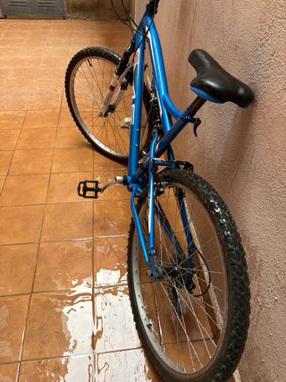 Bicicleta Montaña Doble Suspensión Azul