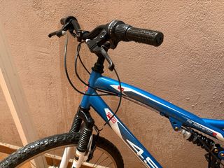 Bicicleta Montaña Doble Suspensión Azul