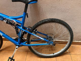 Bicicleta Montaña Doble Suspensión Azul
