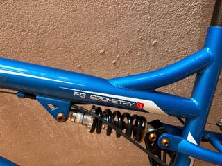 Bicicleta Montaña Doble Suspensión Azul