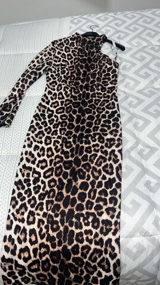 Vestido estampado leopardo