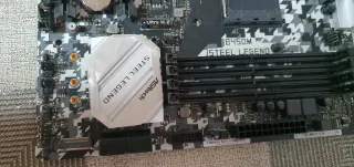 Placa Base ASRock B450M Steel Legend estropeada