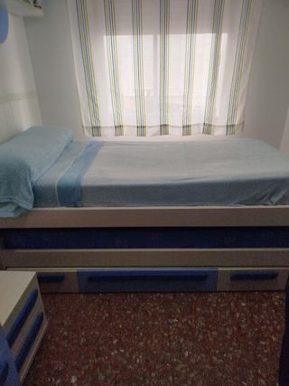 Cama nido con colchones y cajones