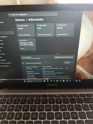 Portátil Asus M515D Gris