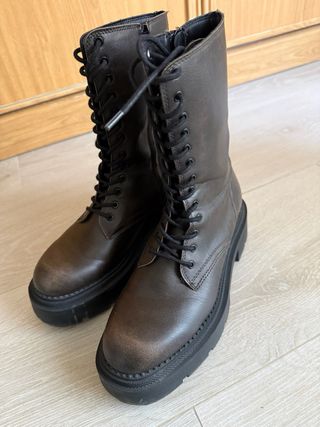 Botas Zara plataforma cordones