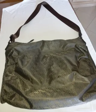 Borsa tracolla Coveri marrone/verde militare