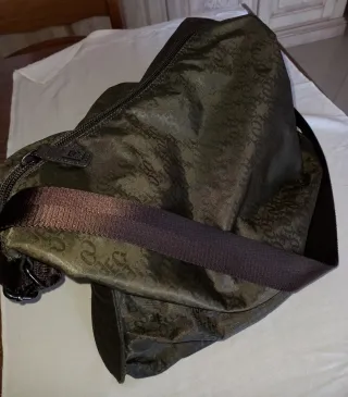Borsa tracolla Coveri marrone/verde militare