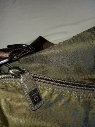 Borsa tracolla Coveri marrone/verde militare