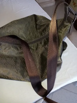 Borsa tracolla Coveri marrone/verde militare