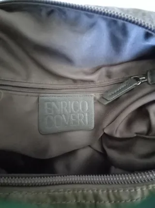 Borsa tracolla Coveri marrone/verde militare