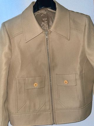 Giacca corta vintage beige