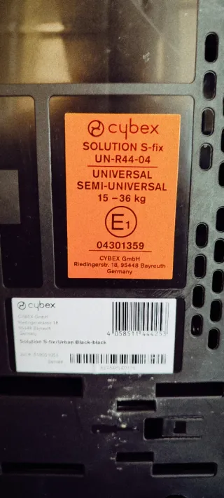 Silla de coche Cybex Gold negra