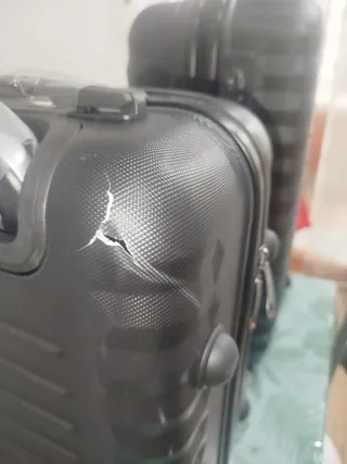 Maleta de viaje negra juego de 3
