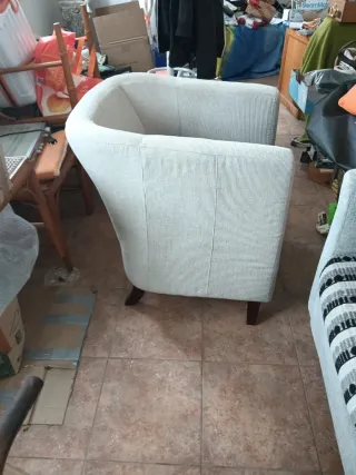 2 Sillones Erradura Tela