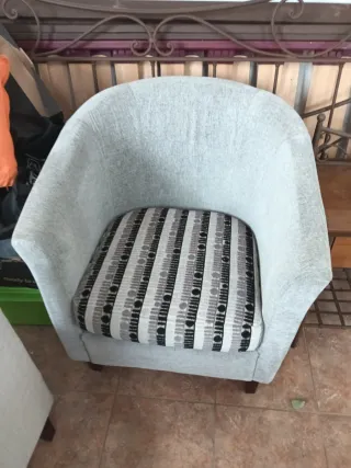 2 Sillones Erradura Tela