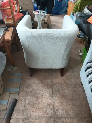 2 Sillones Erradura Tela