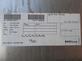 Caldera Baxi NeOnox 20/24 F