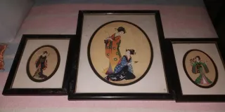 Cuadros japoneses de geishas