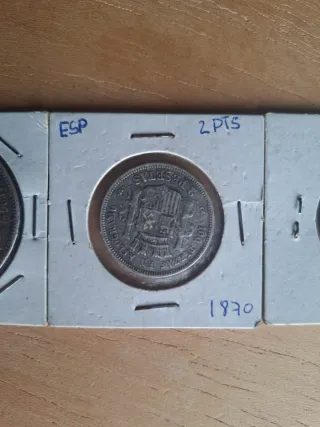 4 Monedas Plata – 5, 2, 1 Peseta y 50 Céntimos