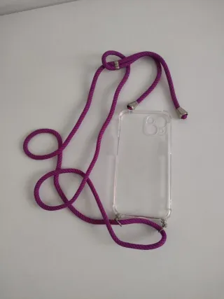 Custodia iPhone 13 con Cordino Viola