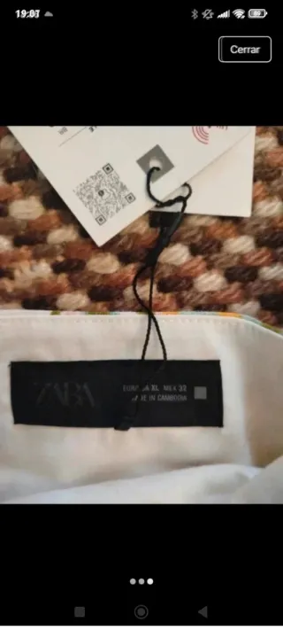 Vestido estampado Zara Talla XL