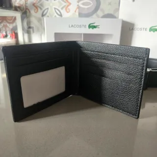Cartera y Cinturón Lacoste Negro