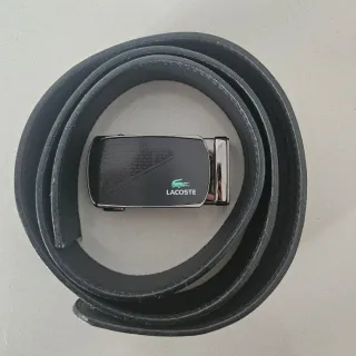 Cartera y Cinturón Lacoste Negro