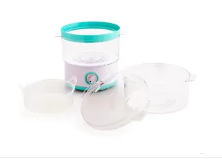 Dcook Vaporera Doble Cocina Rápida 400W