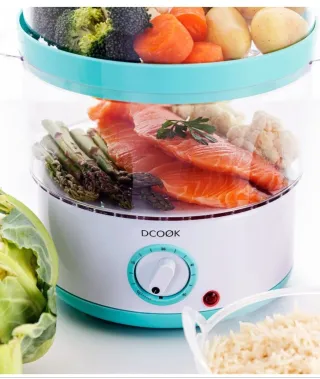 Dcook Vaporera Doble Cocina Rápida 400W