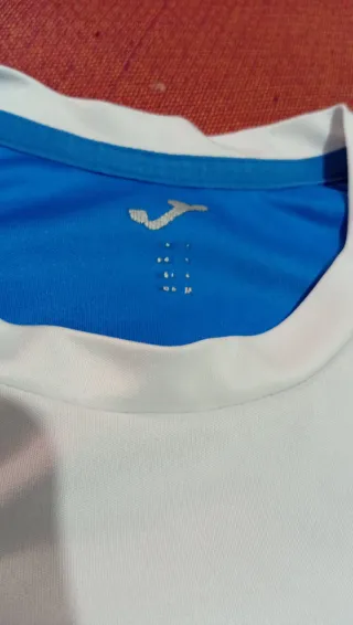 Camiseta Joma Azul y Blanca Talla S adulto