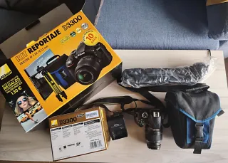 Kit Cámara Nikon D3300 + Objetivo 18x55mm