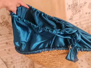 MARTINA K (XL) Satén Azul Nuevo