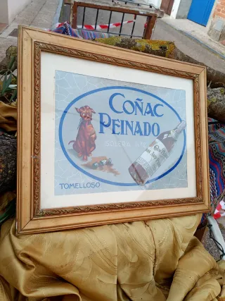 Cuadro Vintage Coñac Peinado