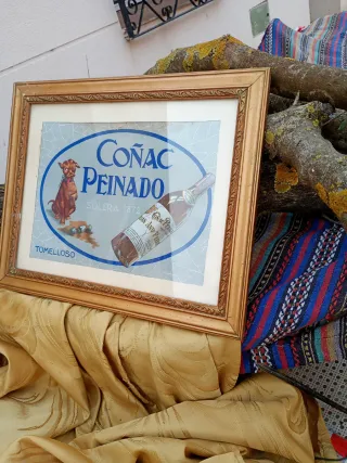 Cuadro Vintage Coñac Peinado