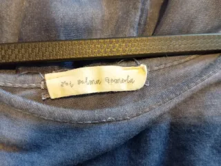 Vestido azul con vuelo