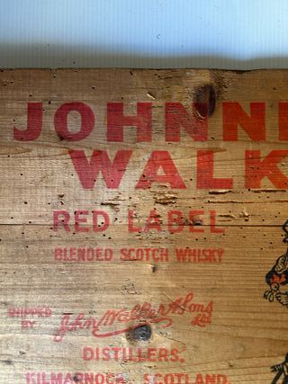 Antico tavolo scatola di Johnnie Walker Red Label B