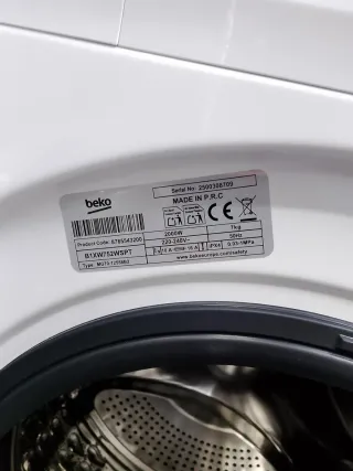 Lavadora Beko capacidad 7kg ProSmartInverter