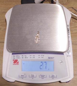 CRUZ DE CARAVACA, ORO 18K/2.7g