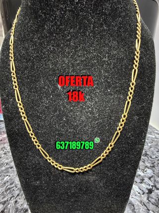 Cadena de Oro 18K figaro