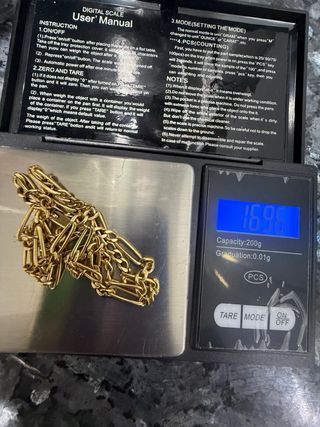 Cadena de Oro 18K figaro