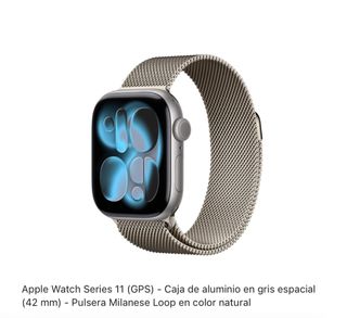 Apple Watch Series 11 GPS Aluminio Gris Espacial