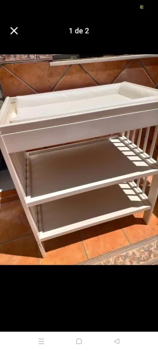 Cambiador bebé blanco