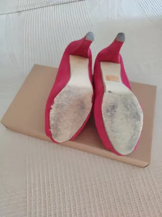 Zapatos tacón fuxia Maripaz talla 38