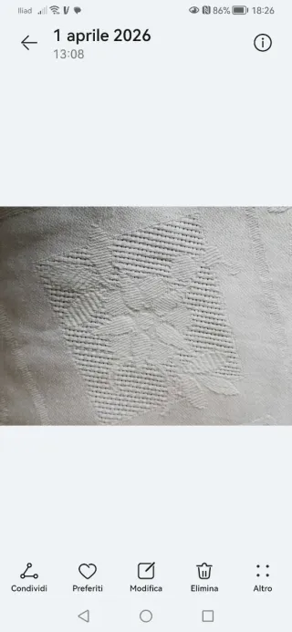 Tovaglia in fiandra di puro cotone x4