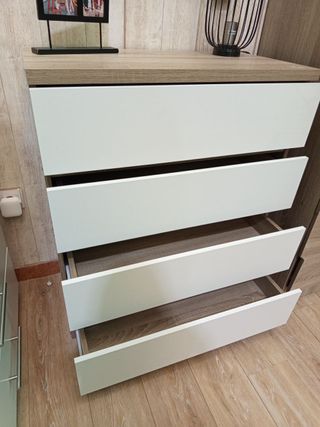 Cómoda de Madera 4 Cajones (Nueva)