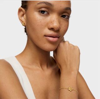 Pulsera Tous Nueva Flor Daisy Baño Oro