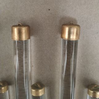 Barras lágrimas cristal lámpara araña antiguas