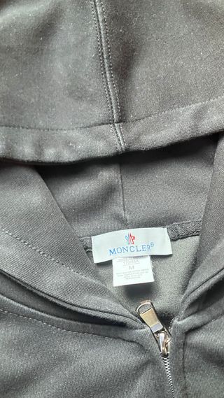 Felpa Zip con Cappuccio Nera, Taglia M