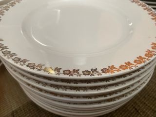 Vajilla Vintage Porcelana Oro Blanco.