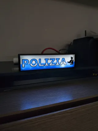 Decorazione luminosa Polizia
